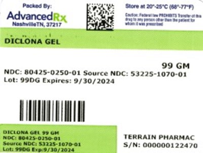 Label 1 (Diclona Gel 80425 0250 01)